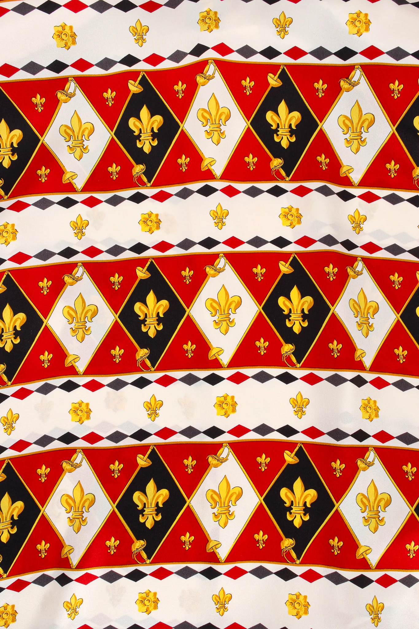 Fleur de Lys Harlequin Print Shirt - Image 15