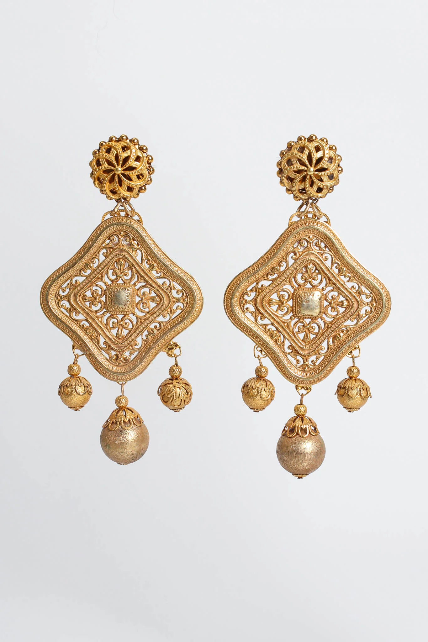 Fleur Filigree Globe Earrings - Image 3