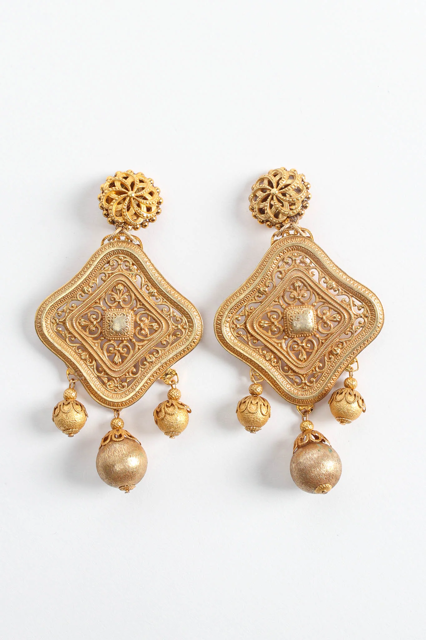 Fleur Filigree Globe Earrings - Image 4