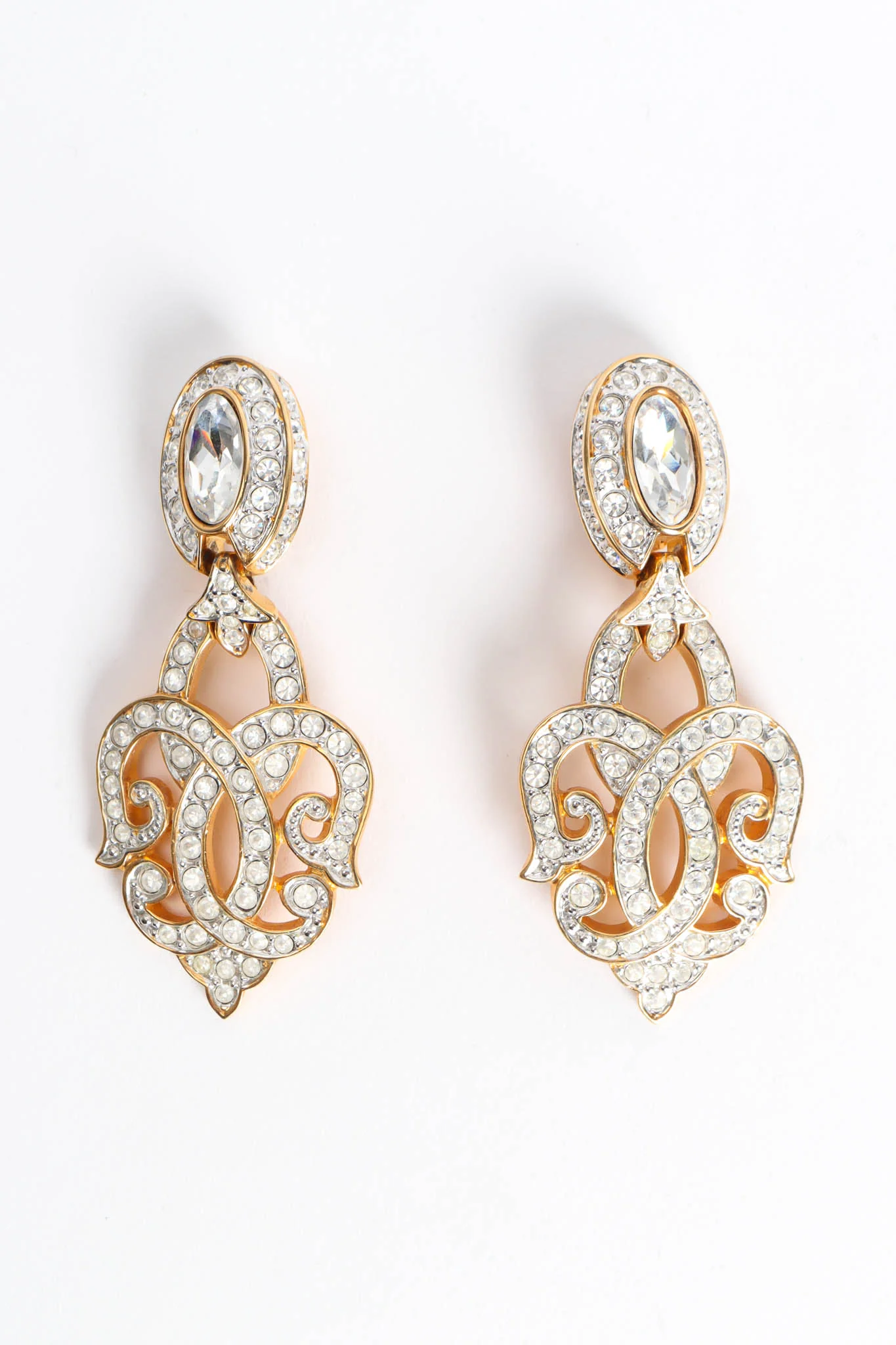 Fleur Crystal Earrings - Image 3