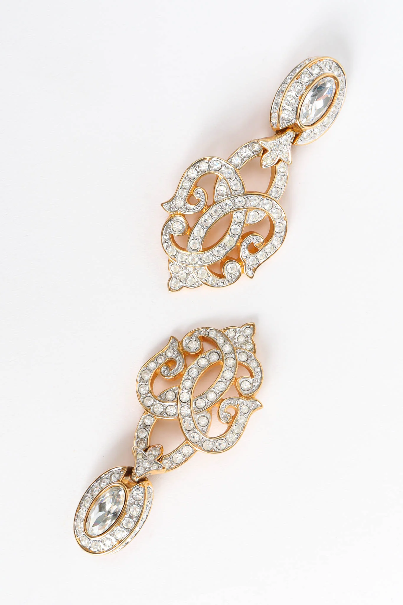 Fleur Crystal Earrings - Image 4