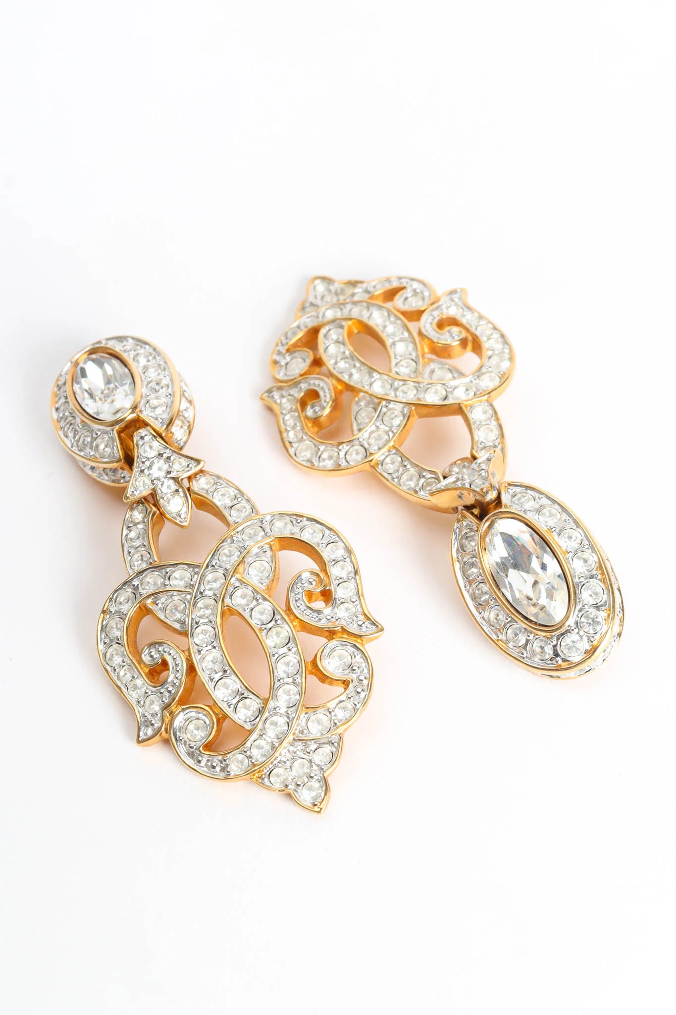 Fleur Crystal Earrings - Image 5