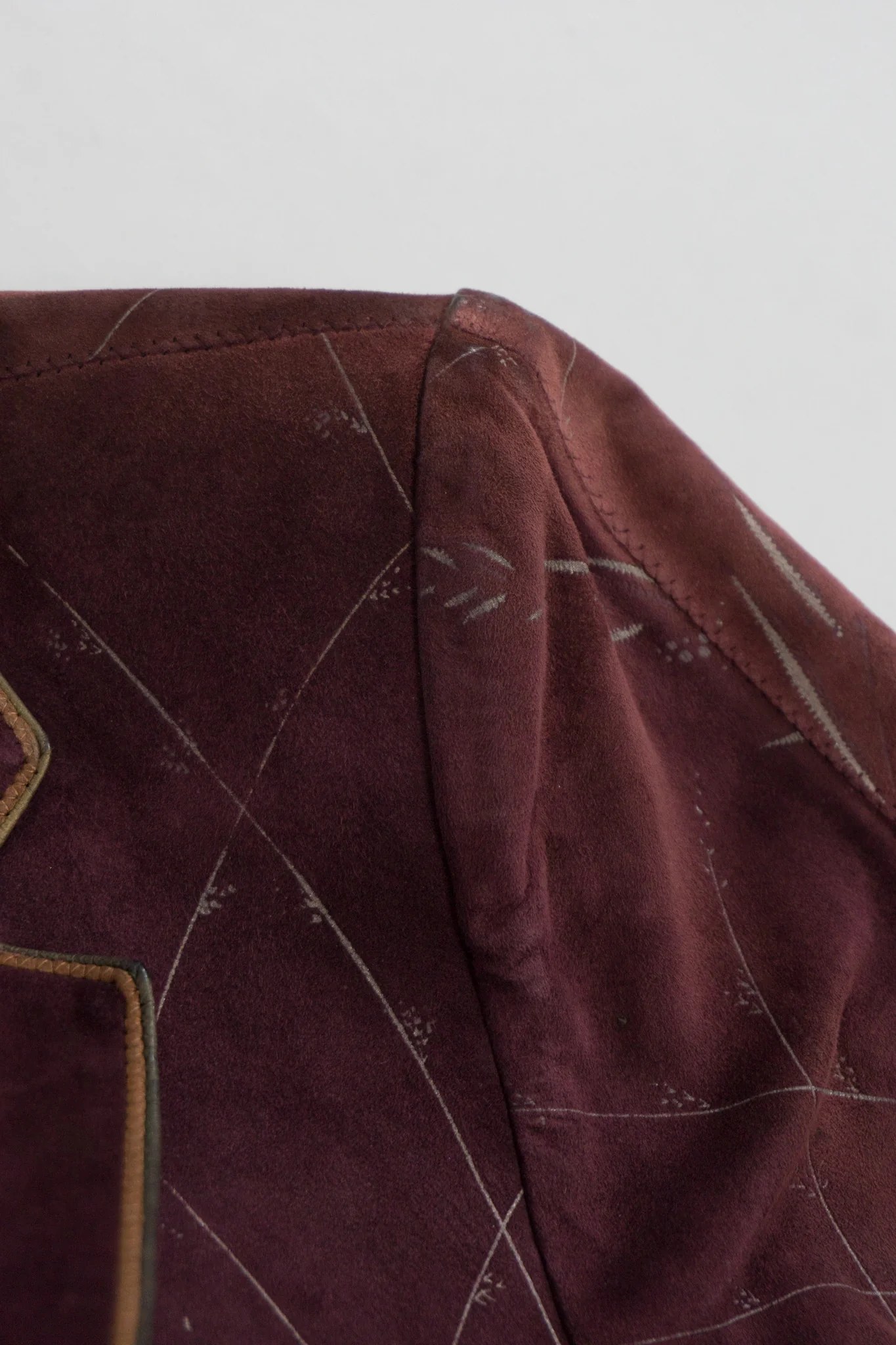 Flora Stamped Suede Boyfriend Jacket - Image 12