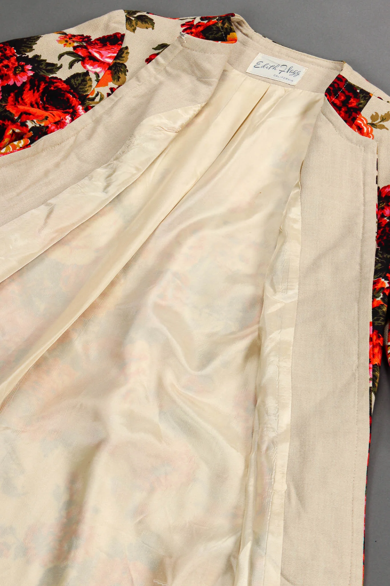 Floral Arrangement Canvas Coat - Image 6