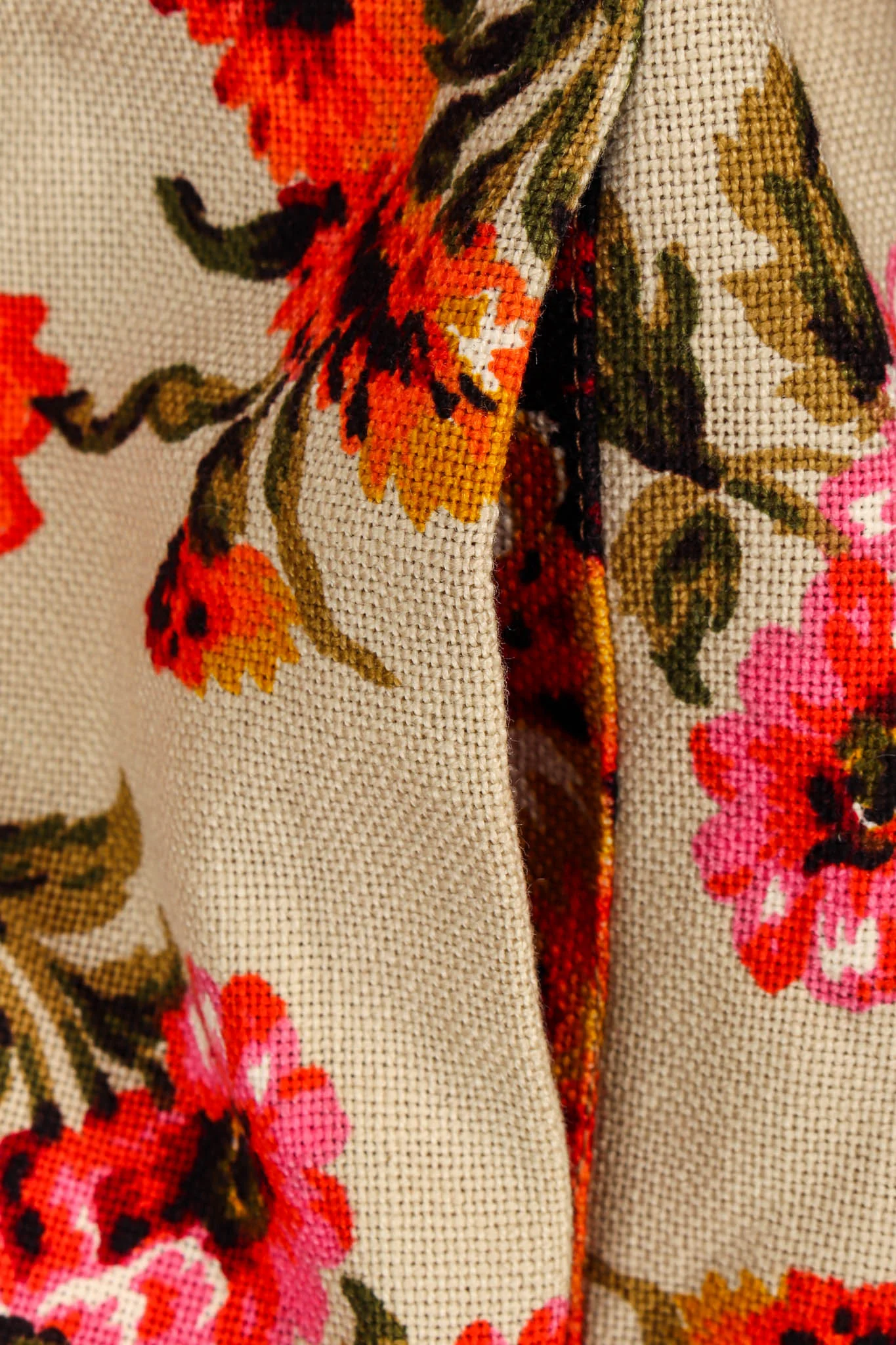 Floral Arrangement Canvas Coat - Image 7