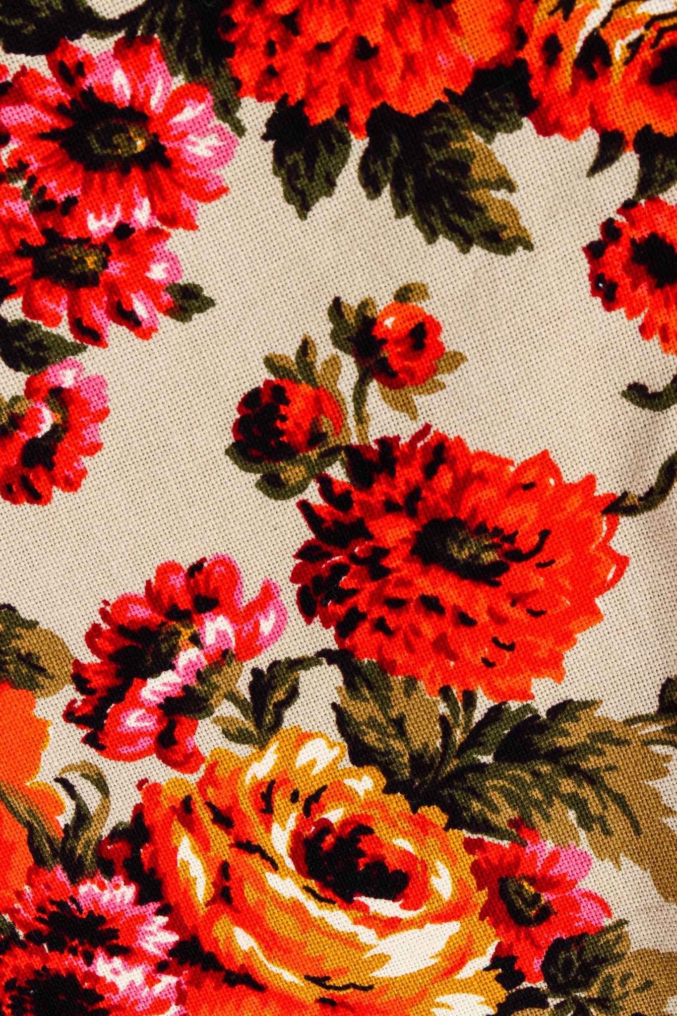 Floral Arrangement Canvas Coat - Image 8