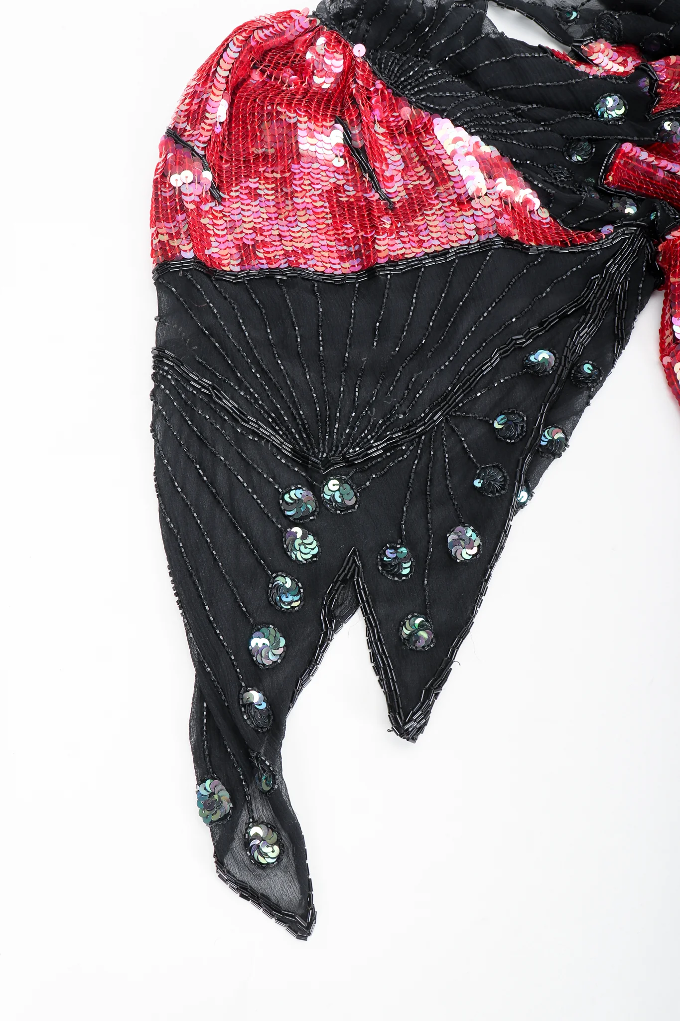 Sheer Sequin Deco Cocktail Dress - Image 7