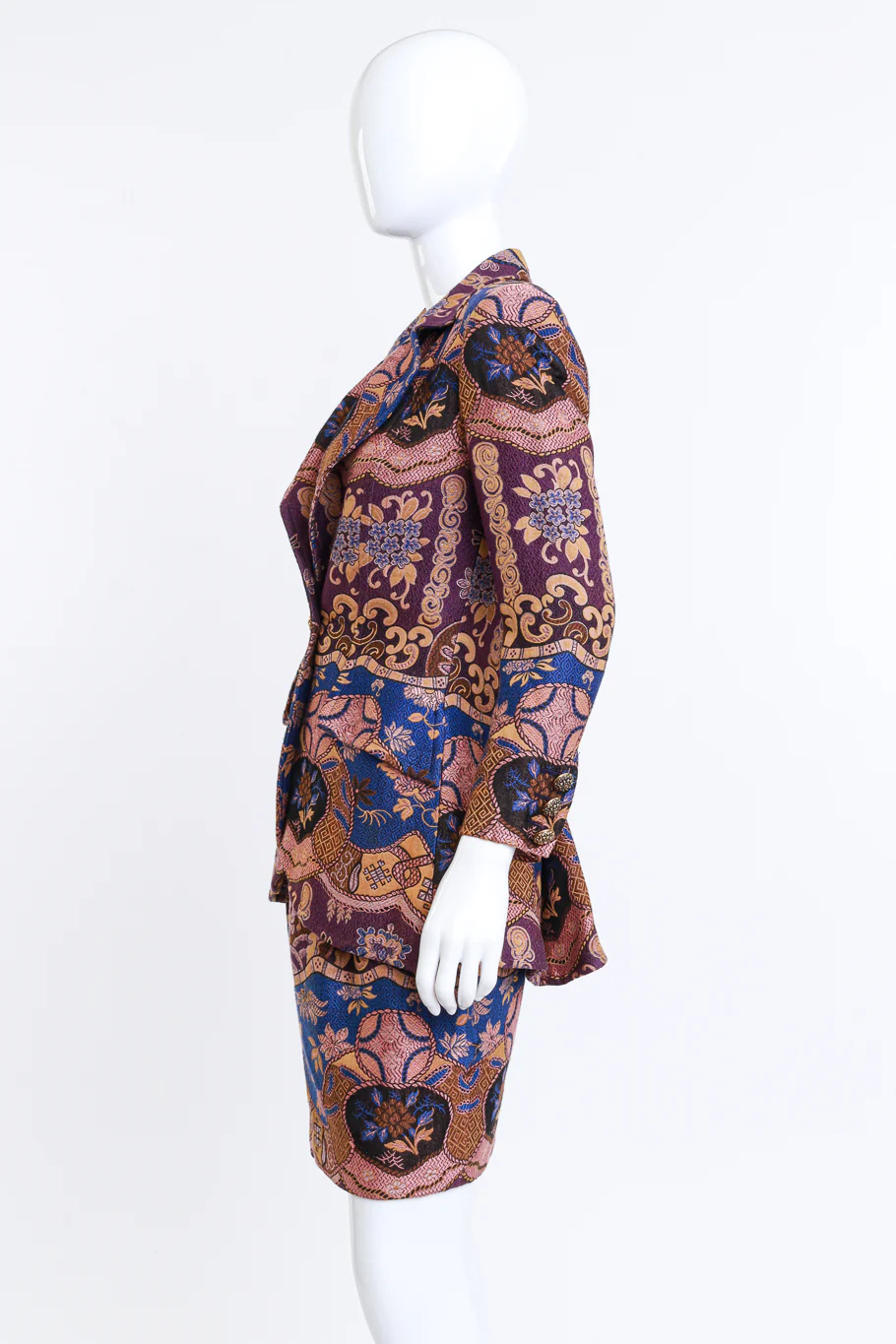 Floral Baroque Jacket & Skirt Set - Image 3