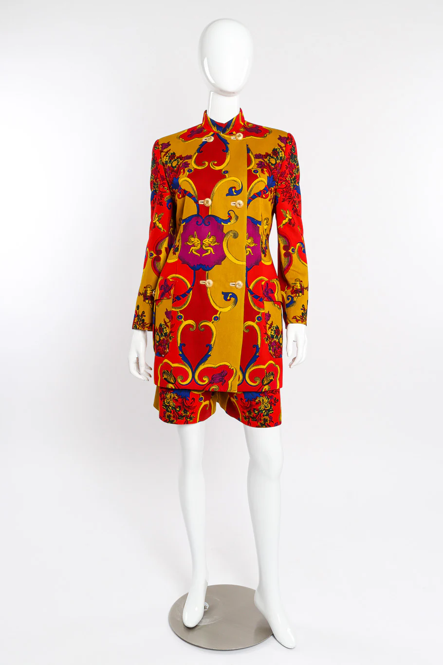 Floral Baroque Jacket and Short Set