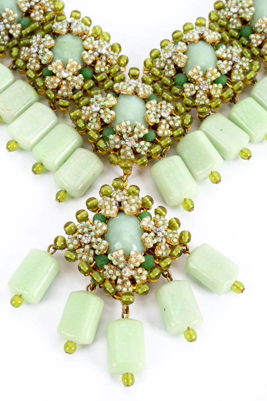 Floral Bead Necklace and Earring Set - Image 6