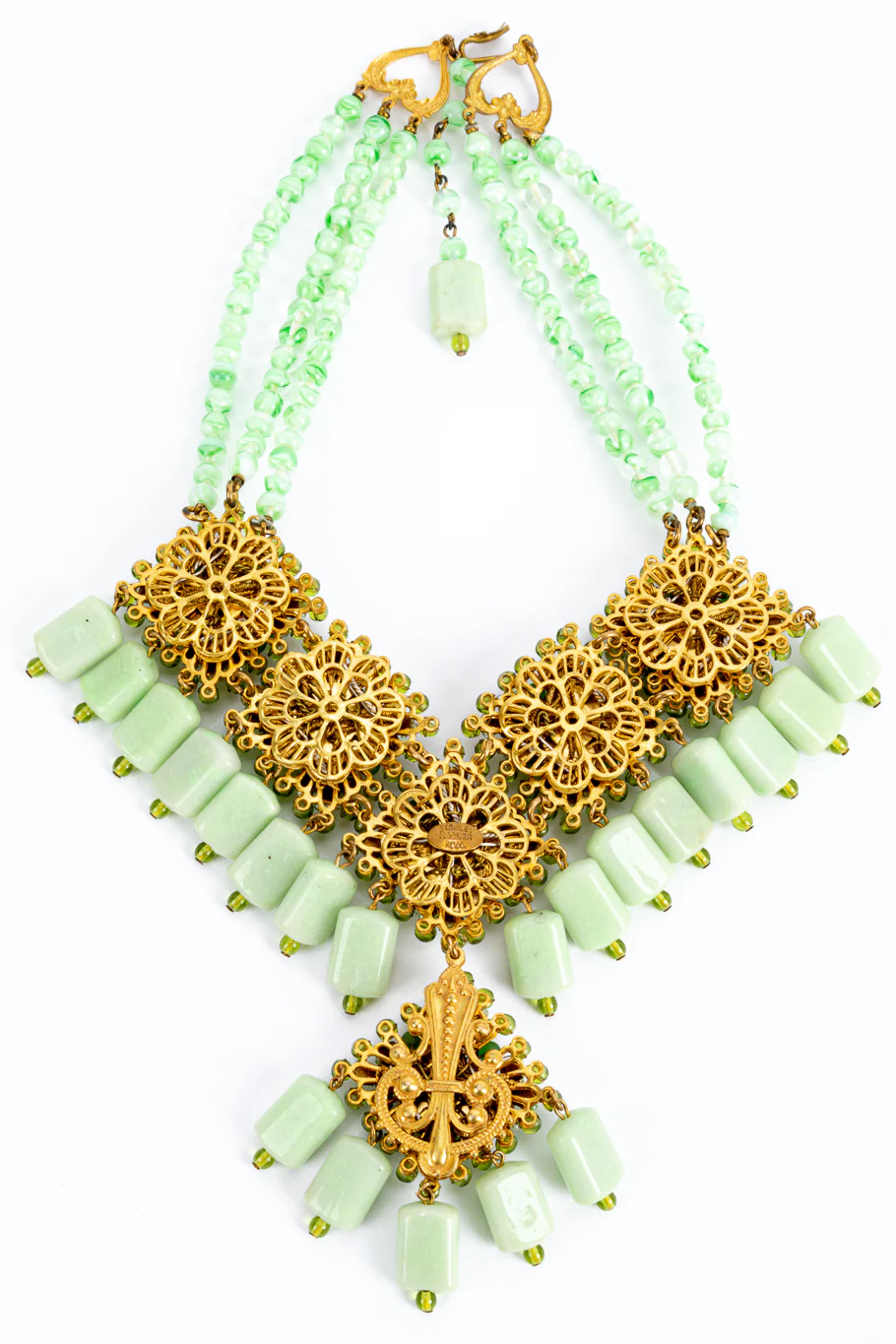 Floral Bead Necklace and Earring Set - Image 7