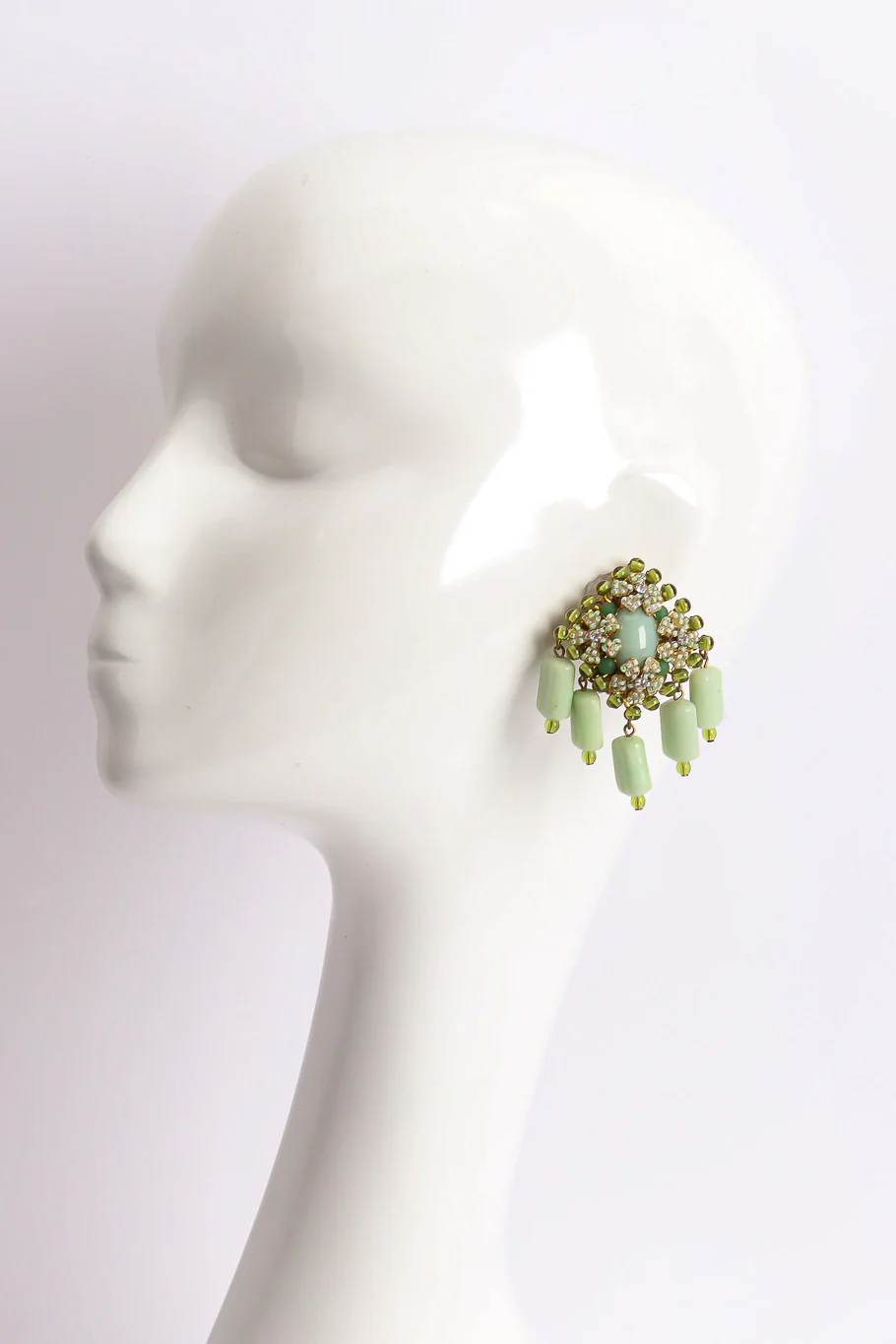 Floral Bead Necklace and Earring Set - Image 8