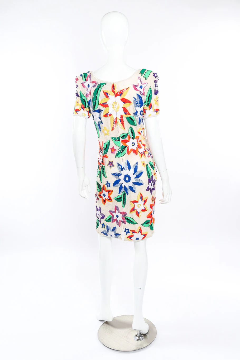 Floral Beaded Dress - Image 3