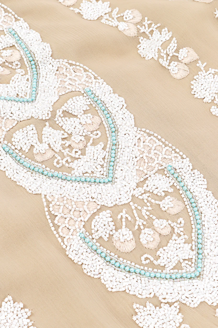Floral Beaded Shift Dress - Image 9