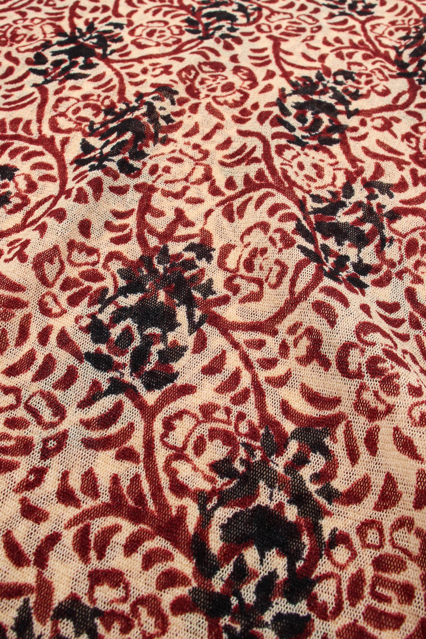Floral Block Print Mesh T-Shirt - Image 8