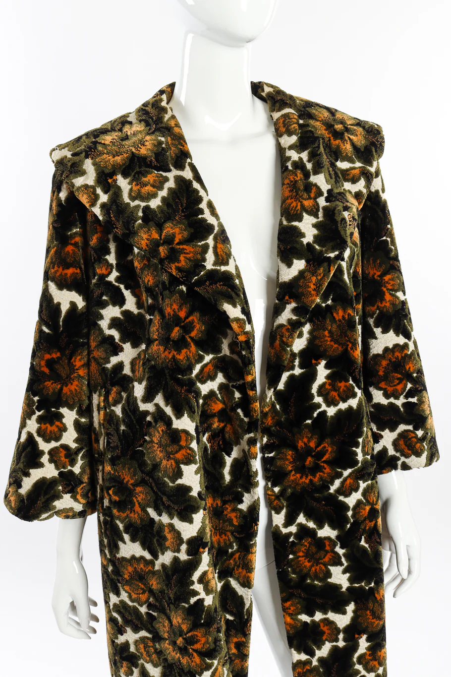 Floral Brocade Carpet Coat - Image 2