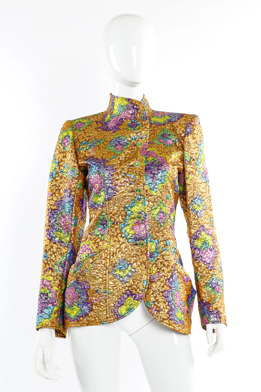 Floral Brocade Lamé Jacket