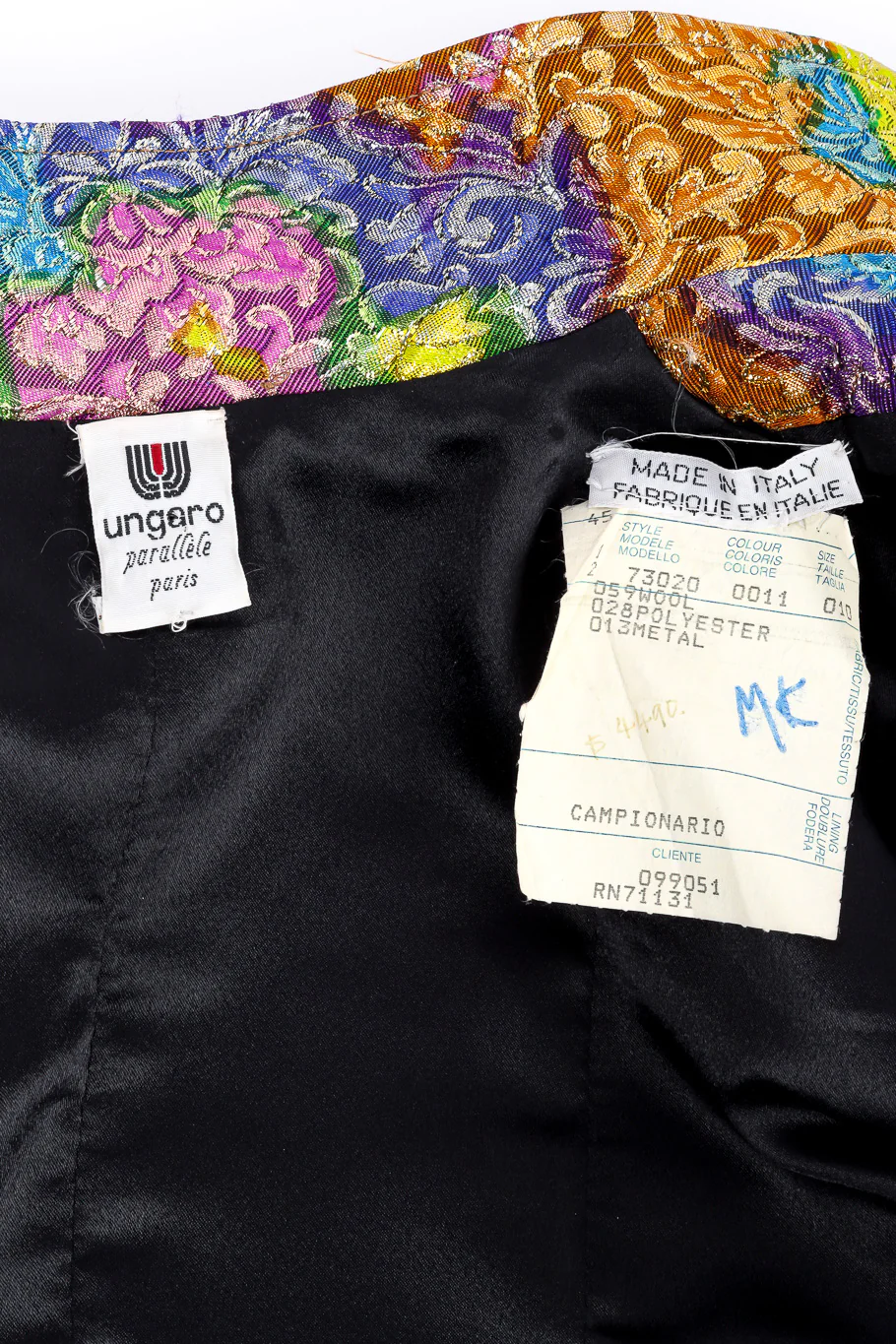Floral Brocade Lamé Jacket - Image 7