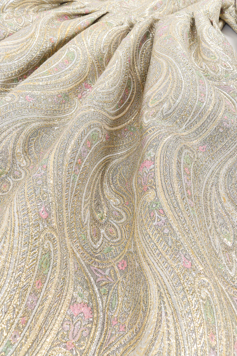 Floral Brocade Metallic Gown - Image 14