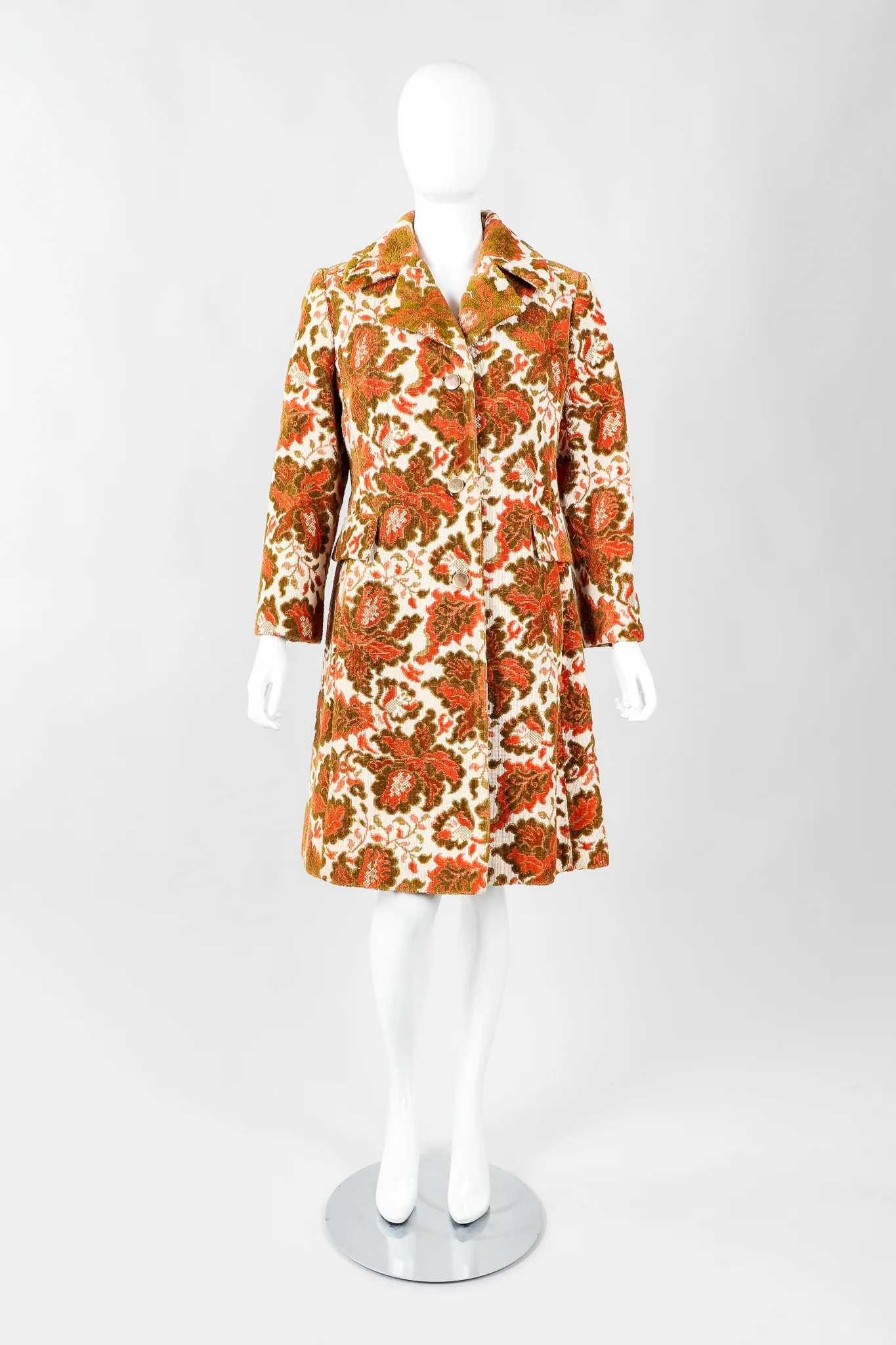 Floral Chenille Carpet Coat - Image 4