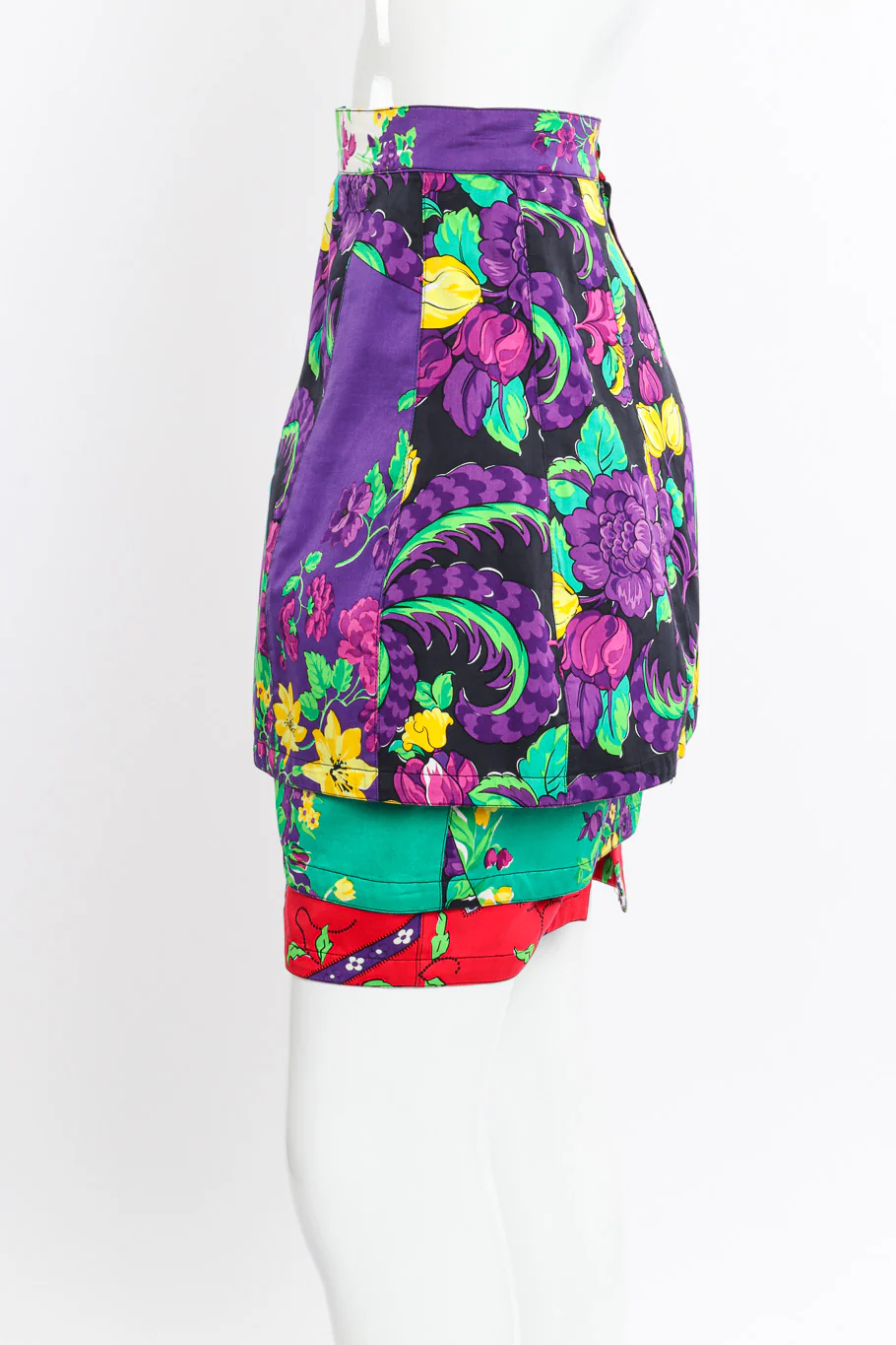 Floral Cotton Tiered Skirt - Image 2