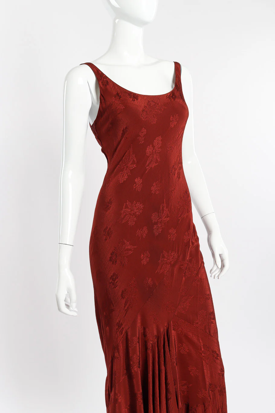 Floral Crepe Bias Gown - Image 2