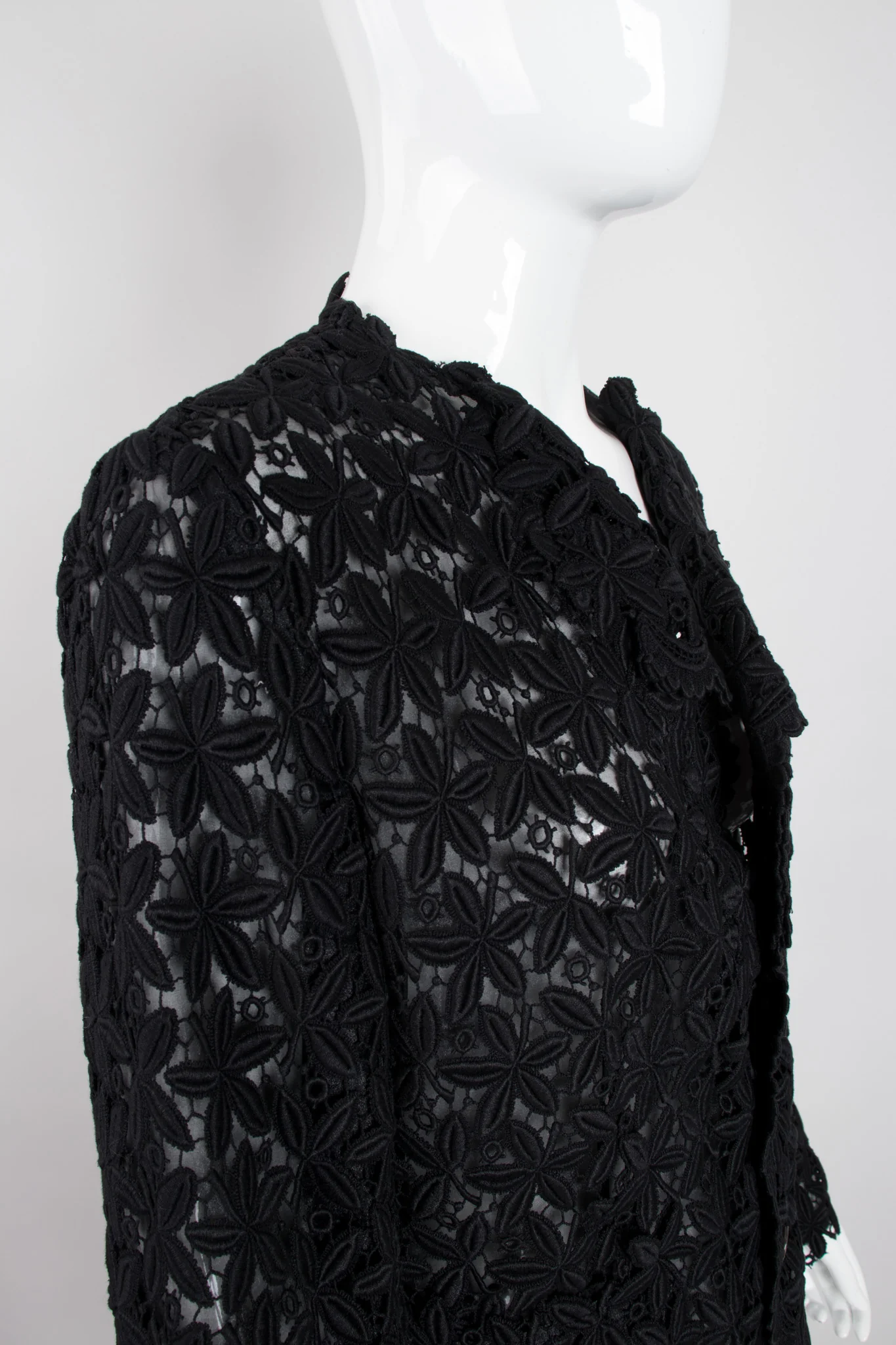 Floral Crochet Mesh Jacket