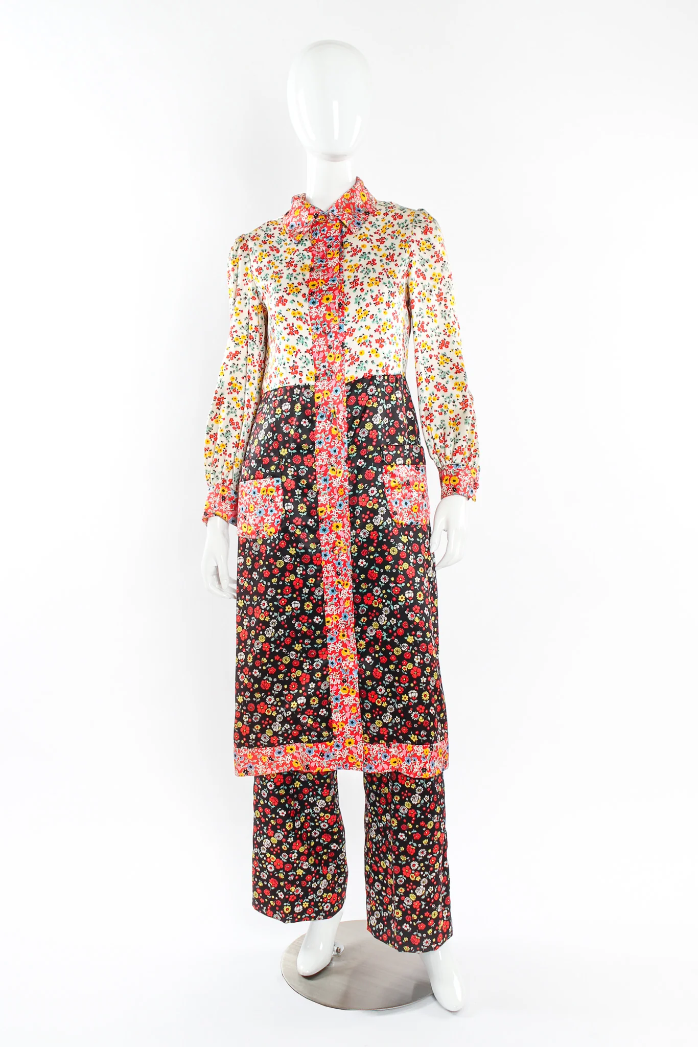 Floral Duster Jacket & Pant Set - Image 4