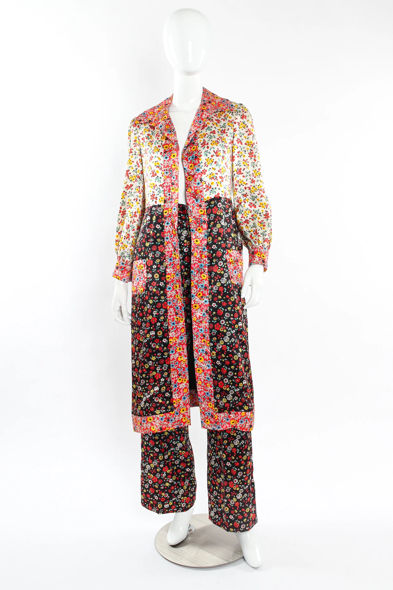 Floral Duster Jacket & Pant Set - Image 6