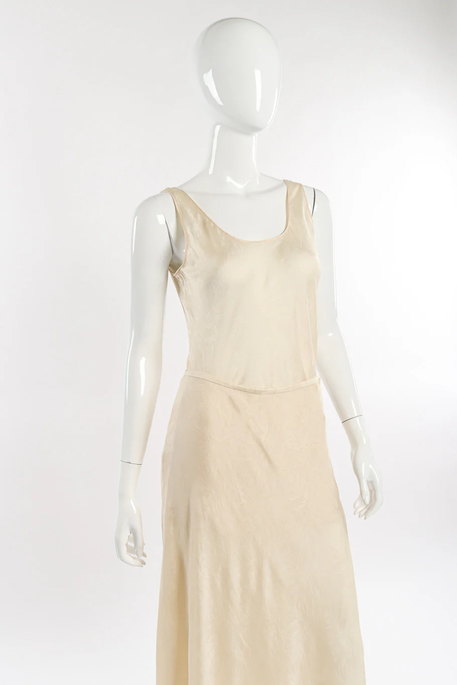 Floral Embossed Silk Tank & Skirt Set - Image 4