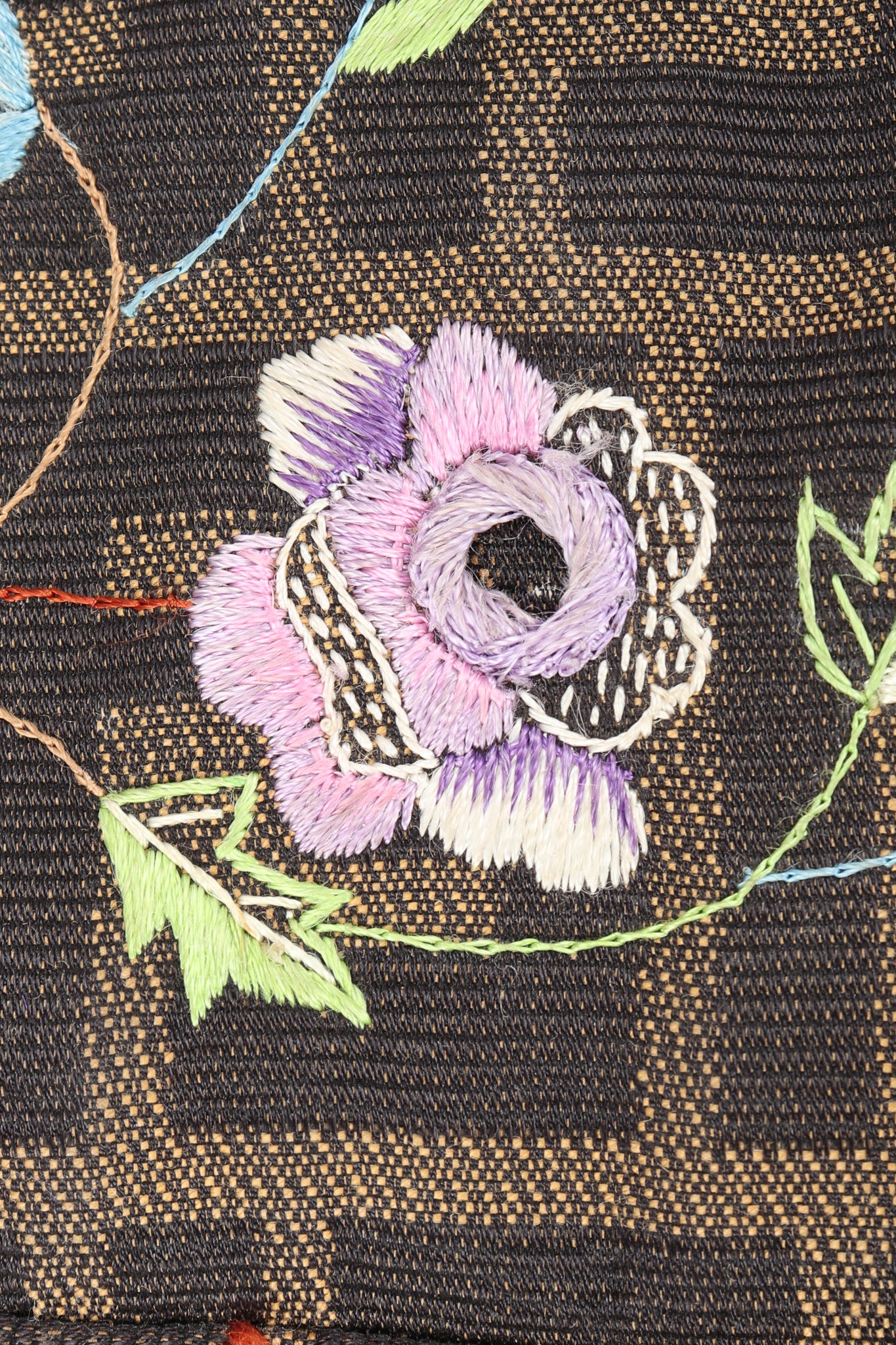 Floral Embroidered Zucca Monogram Baguette - Image 11
