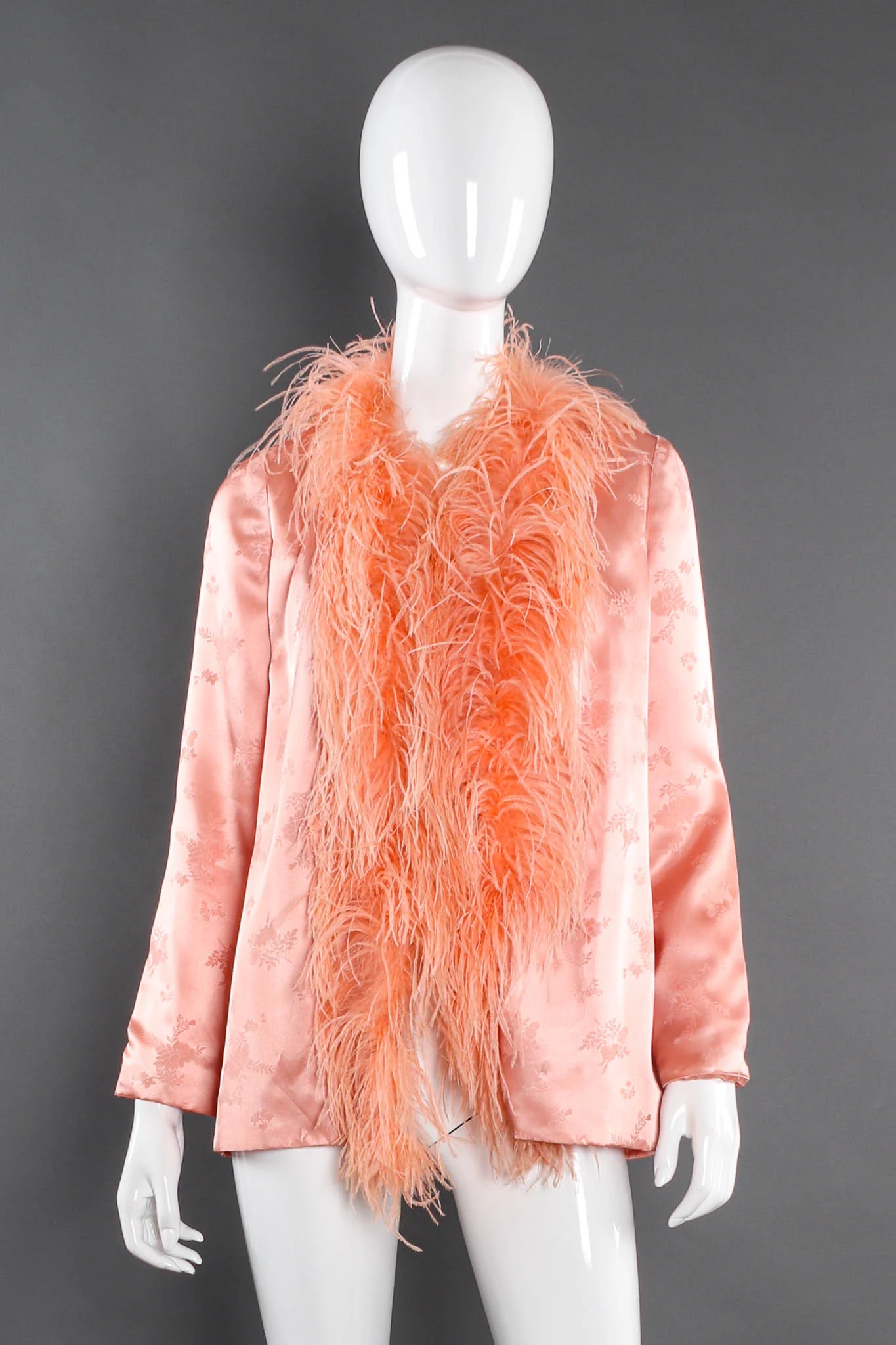 Floral Feather Jacket & Top Set - Image 4