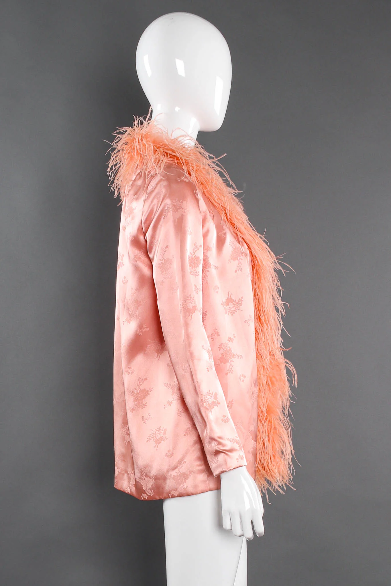 Floral Feather Jacket & Top Set - Image 5