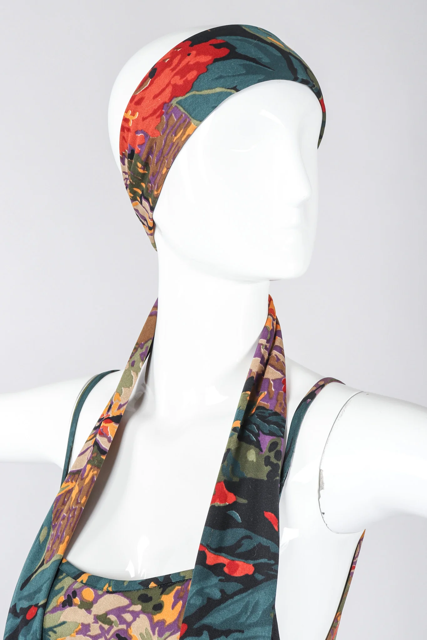 Floral Fringe Dress, Shawl, & Scarf Set - Image 10