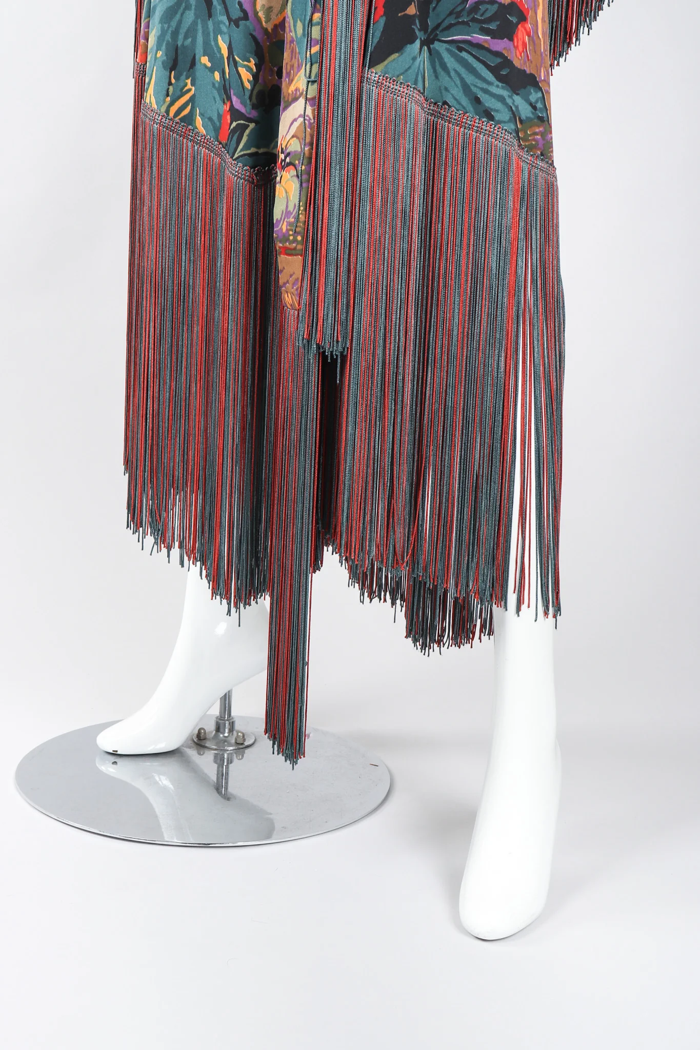 Floral Fringe Dress, Shawl, & Scarf Set - Image 14