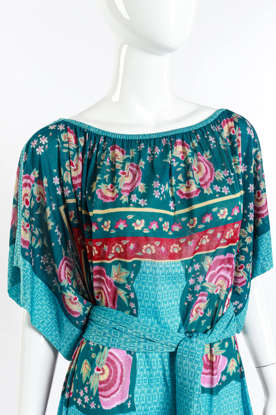 Floral Fringe Hem Dress - Image 5