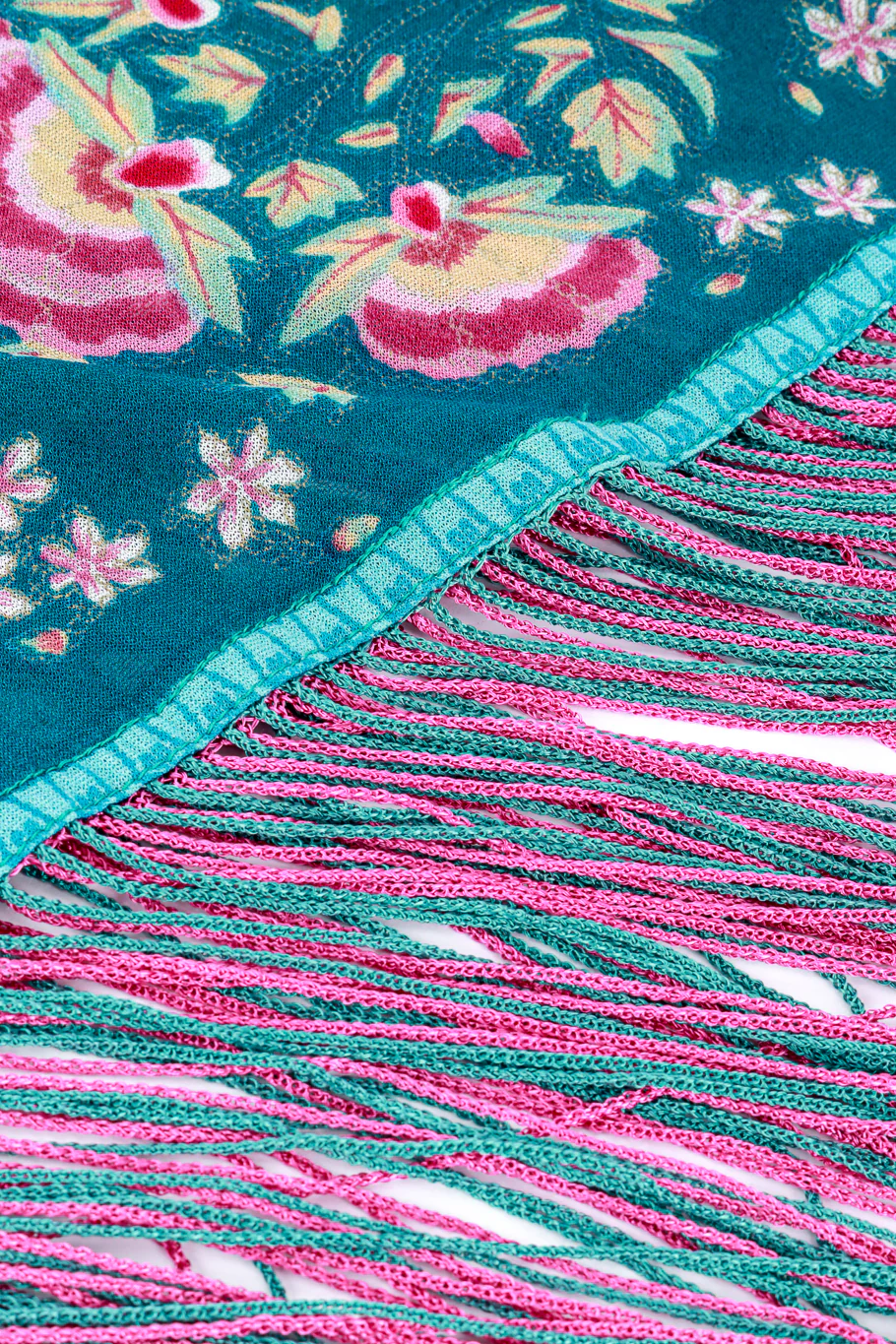 Floral Fringe Hem Dress - Image 9