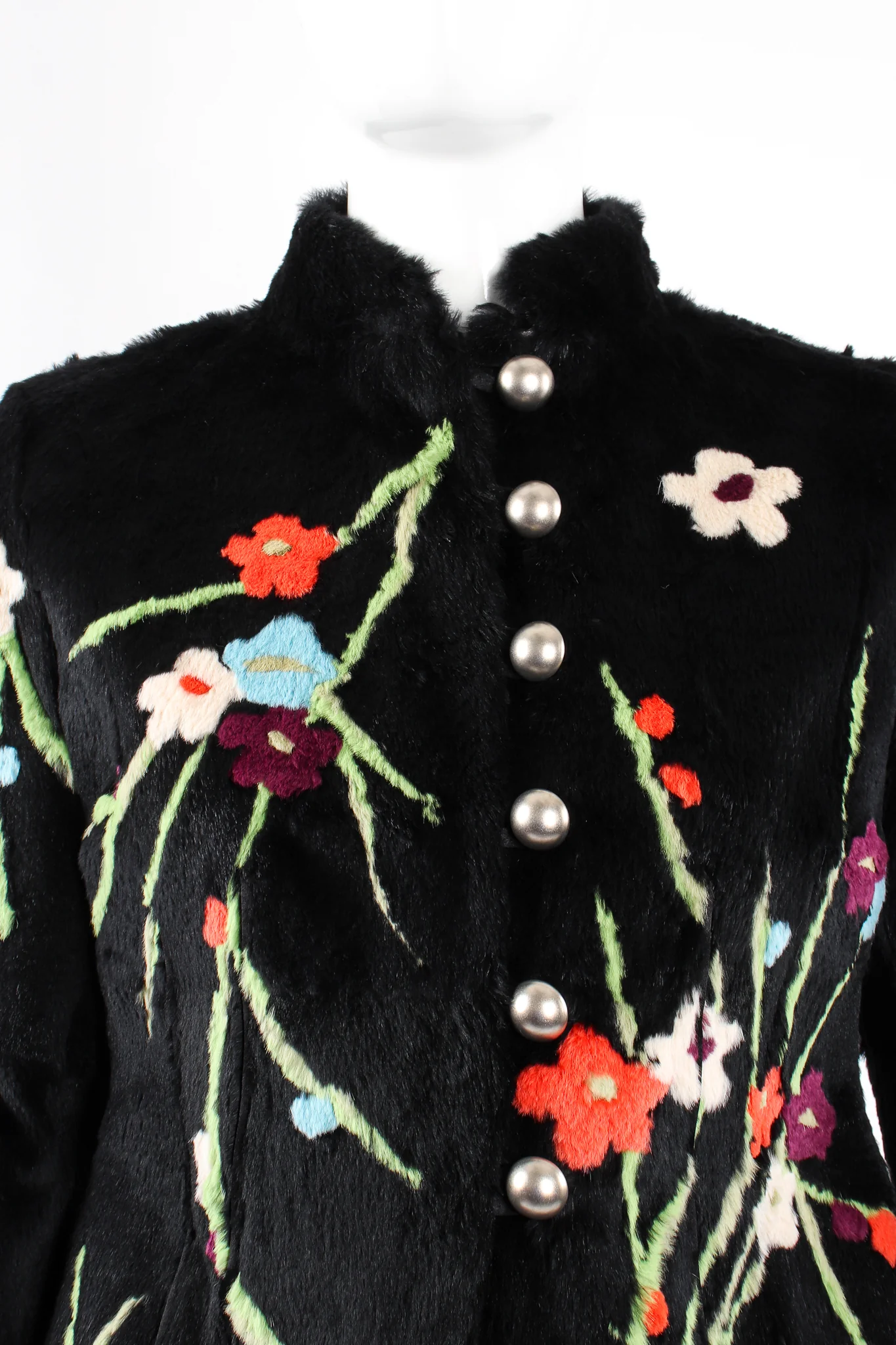 Floral Fur Jacket - Image 2