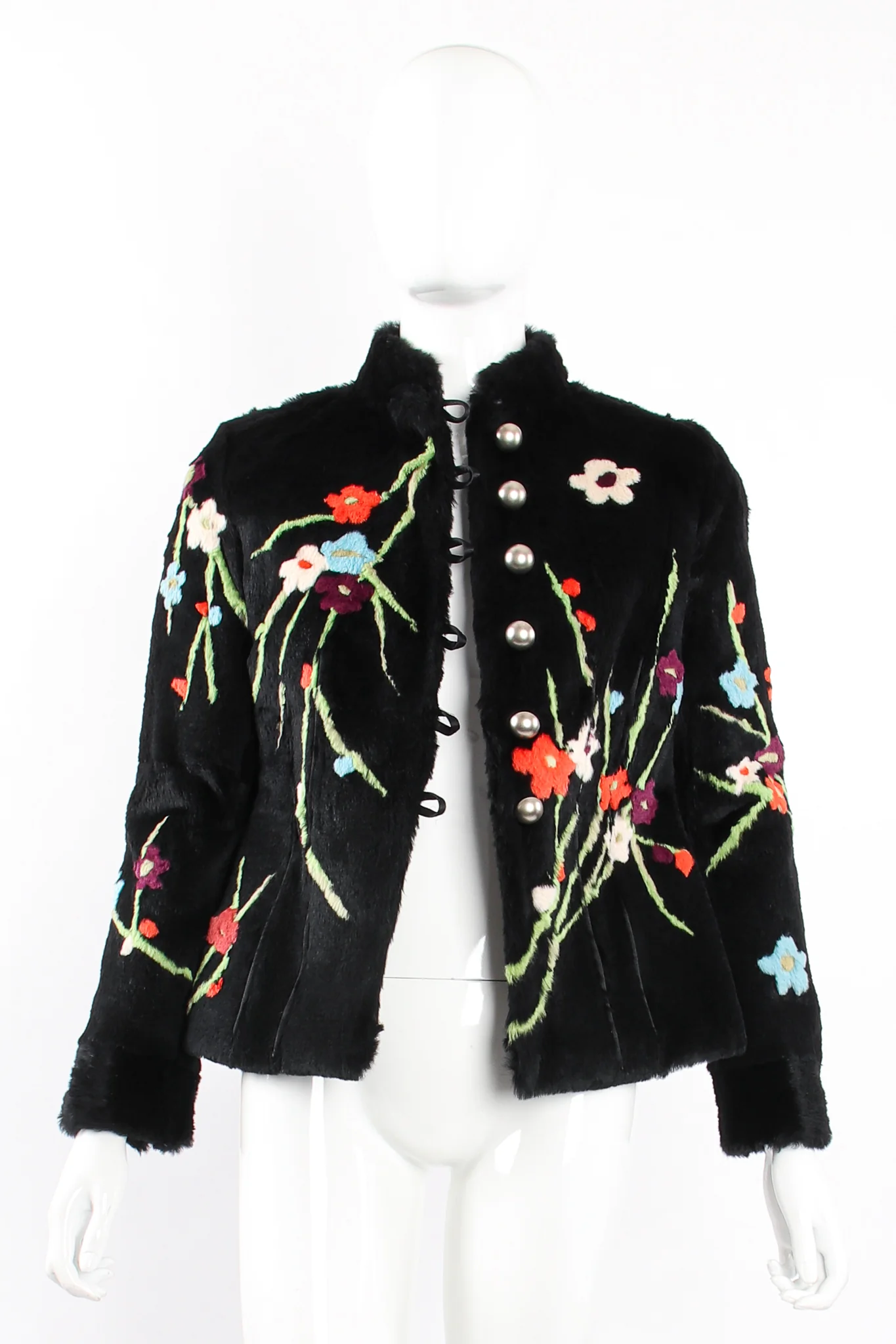 Floral Fur Jacket - Image 4