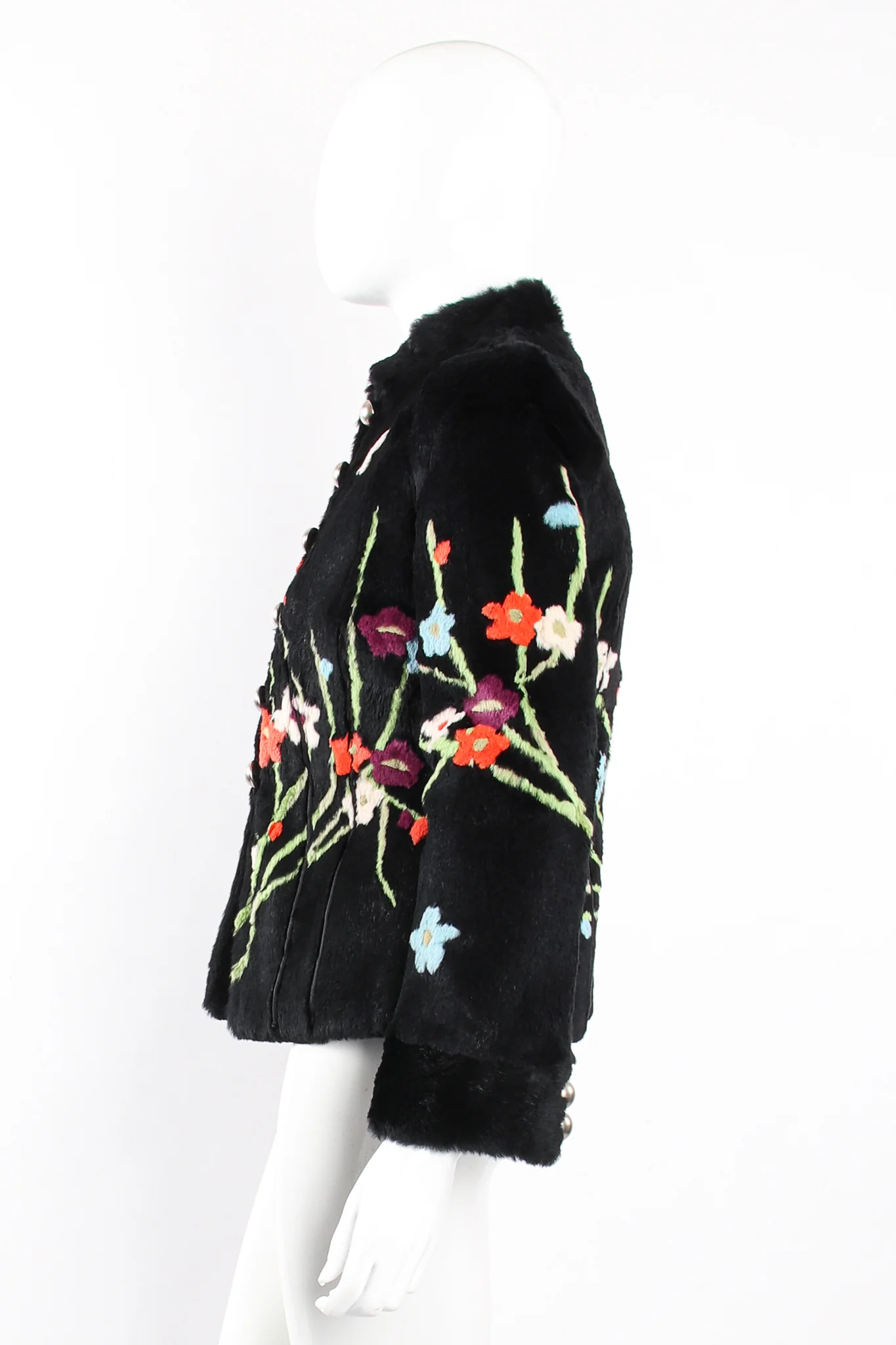 Floral Fur Jacket - Image 5