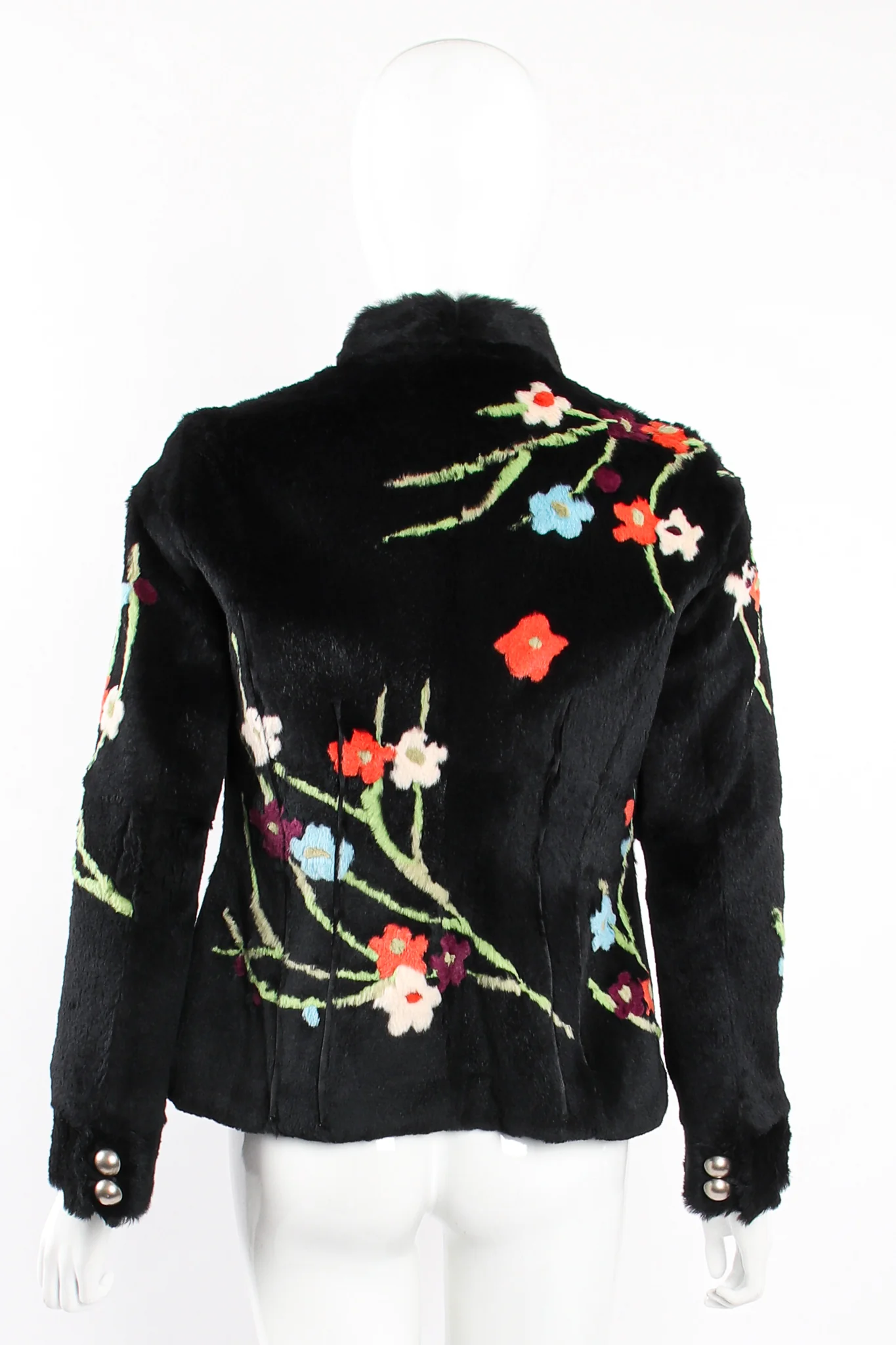 Floral Fur Jacket - Image 6