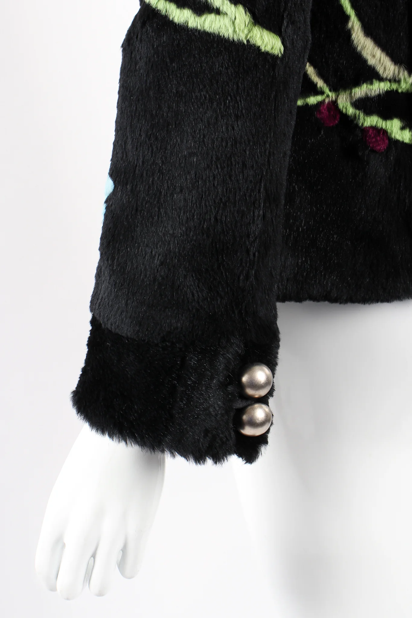 Floral Fur Jacket - Image 7