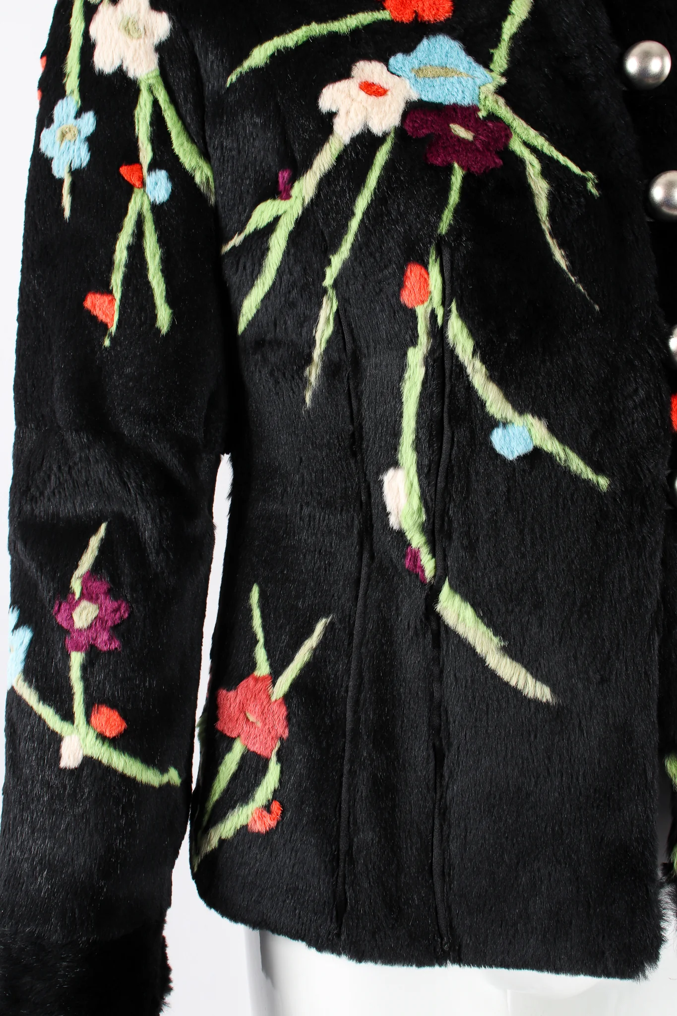 Floral Fur Jacket - Image 8