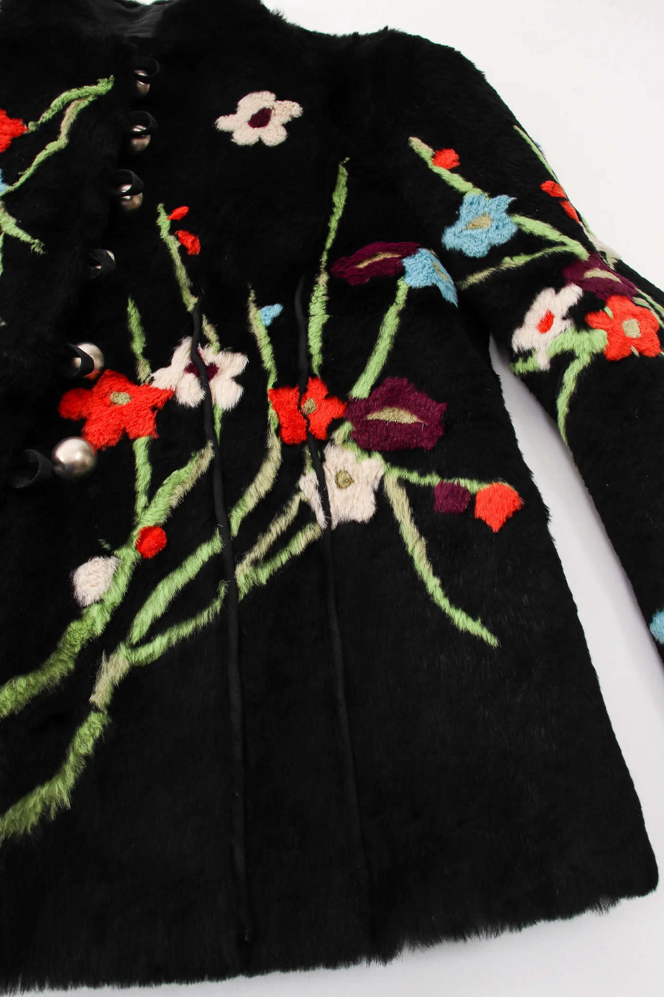 Floral Fur Jacket - Image 9