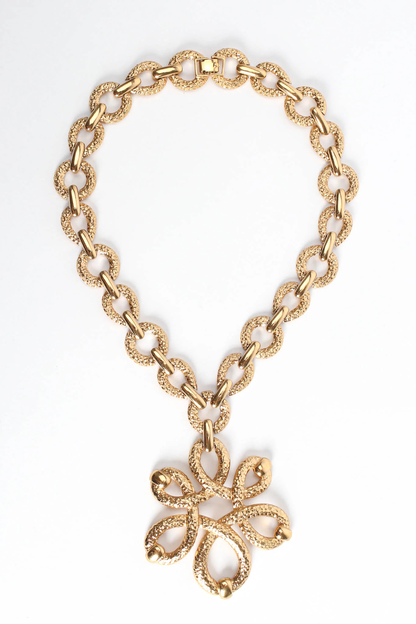 Floral Knot Pendant Necklace - Image 3