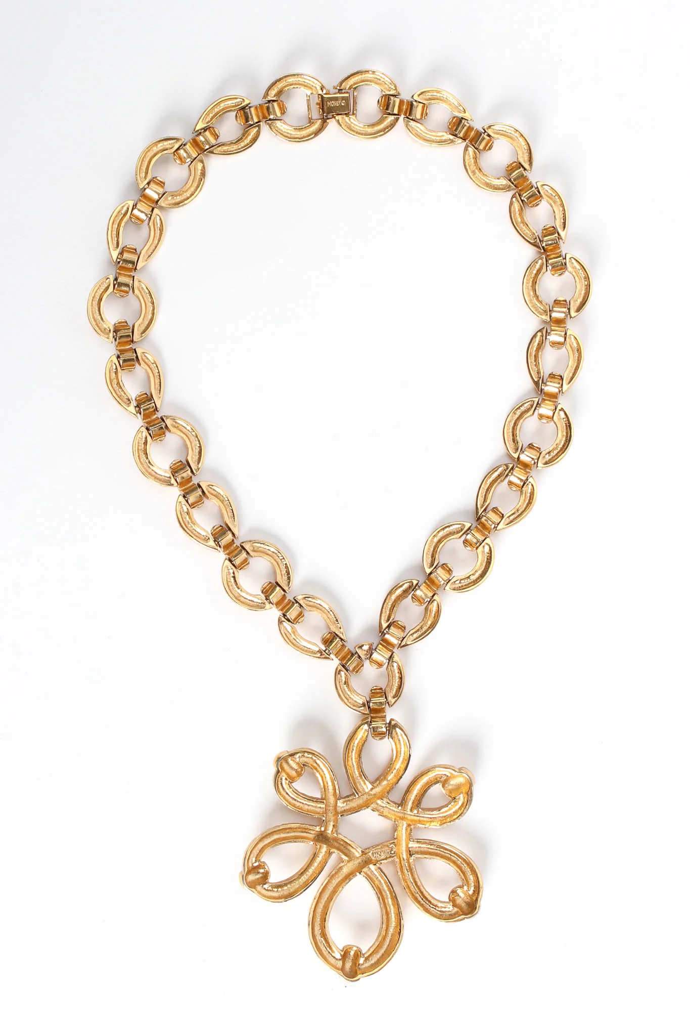 Floral Knot Pendant Necklace - Image 4