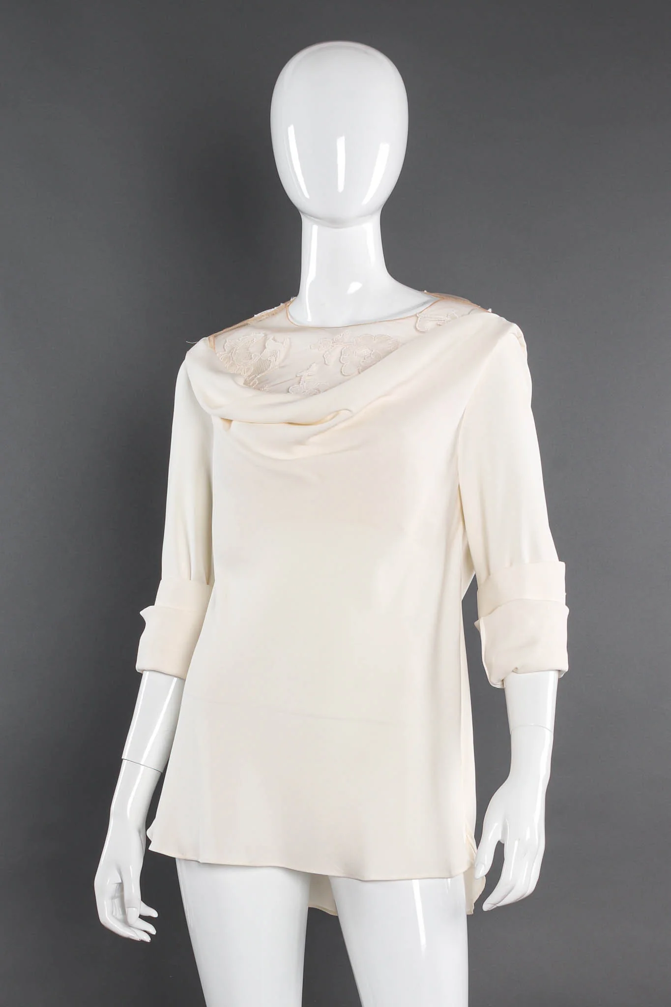 Silk Floral Off-Shoulder Top - Image 4