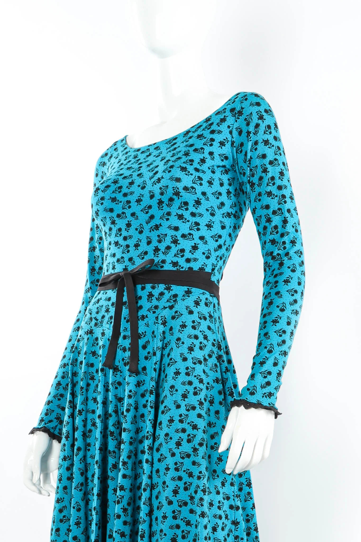 Floral Lace Up Dress - Image 5