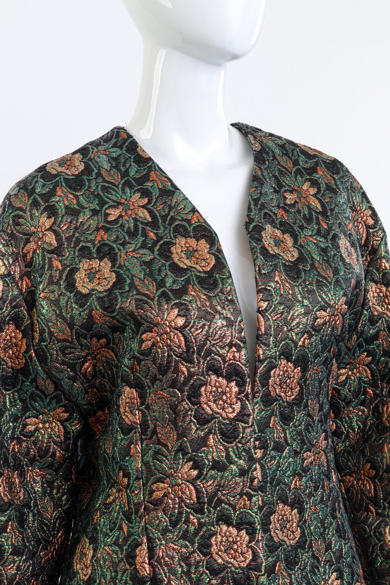 Floral Lamé Jacquard Jacket - Image 5