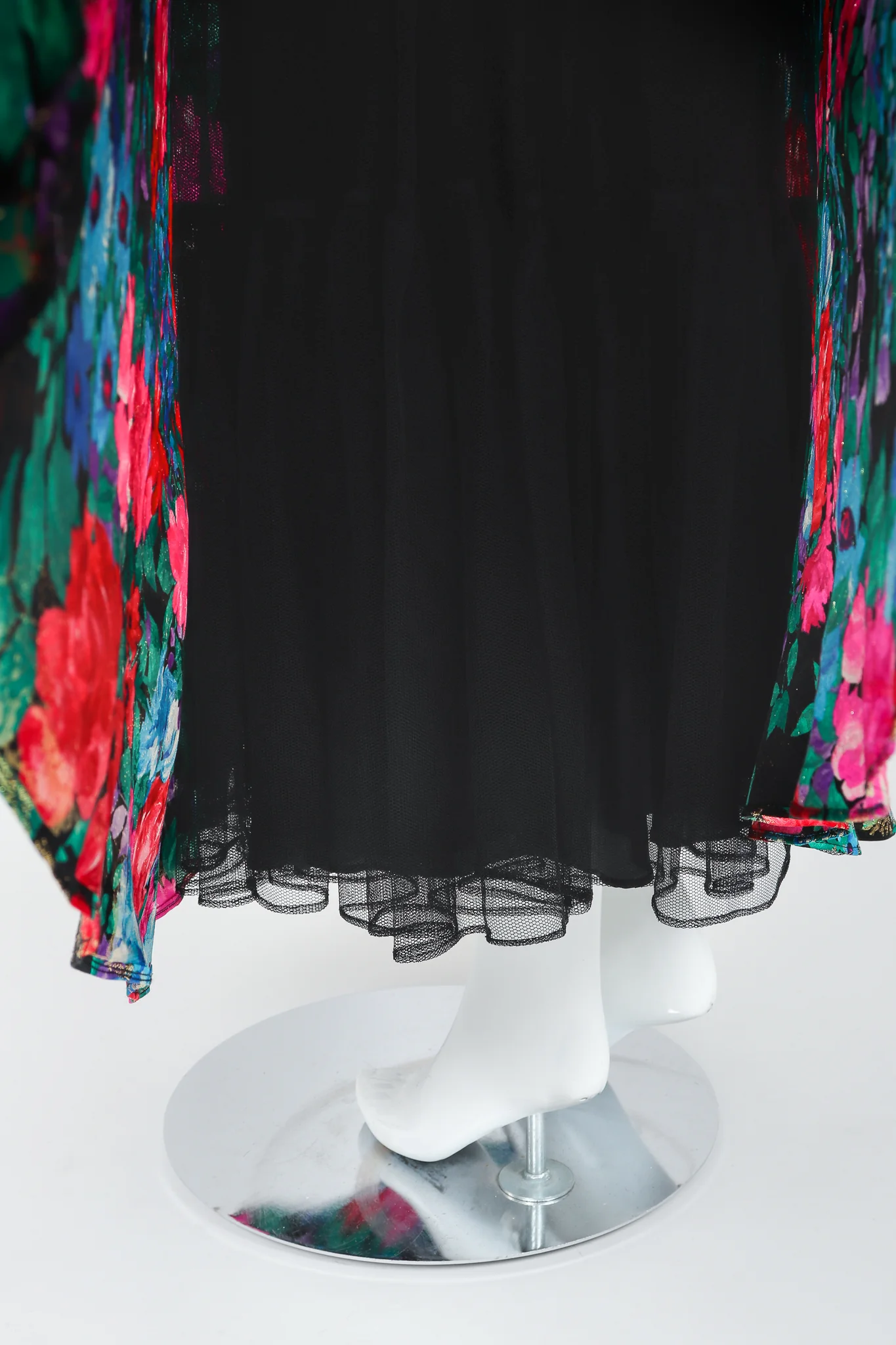 Floral Lamé Skirt - Image 11